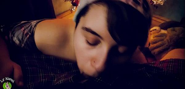  Sucking on daddy&039;s little DICK on Christmas Eve *FULL Version on Xvideos RED*